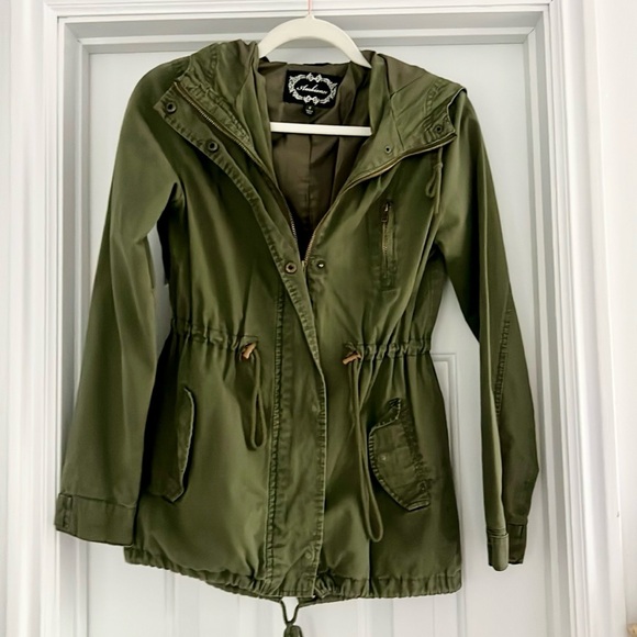 bohme Jackets & Blazers - ♥️ Bohme Military Green Hooded Jacket